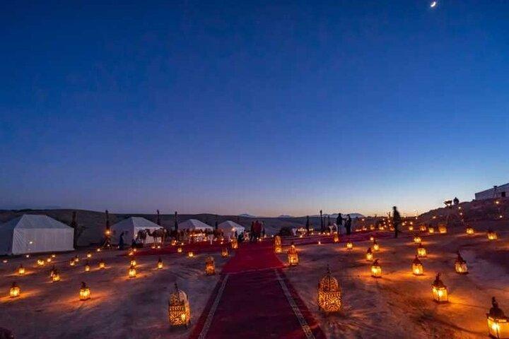 Desert Agafay Dinner Show and Camel Ride with Magical view