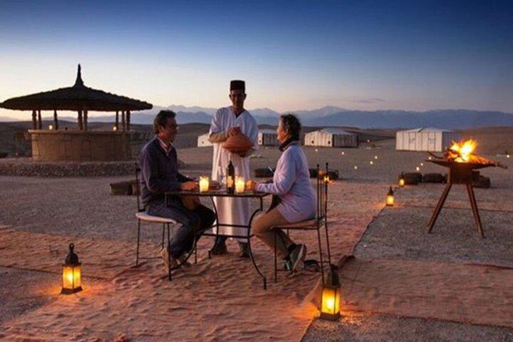 Desert Agafay Dinner Show and Camel Ride with Magical view