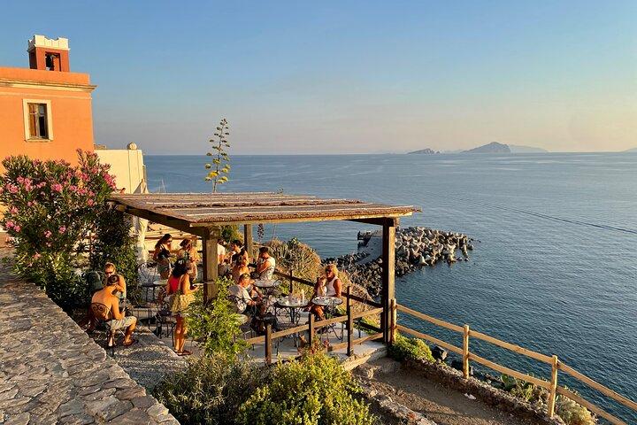 Sciara del Fuoco from the sea with an aperitivo to Ginostra, boat tour