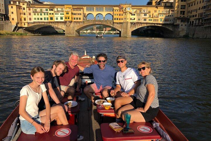 Panoramisch Florence per boot met wijn