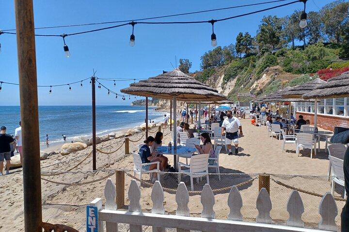 Tour de vino, comida y playa de Malibú