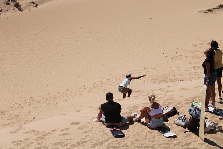 Sandboarding in agadir (Sand Surfing)with Ocean View