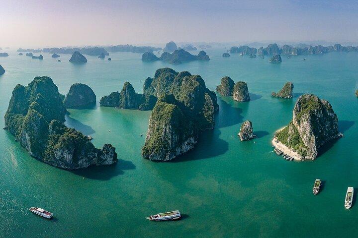 Privédagtrip naar de Ha Long-baai (vanuit de stad Hanoi of de haven van Halong)