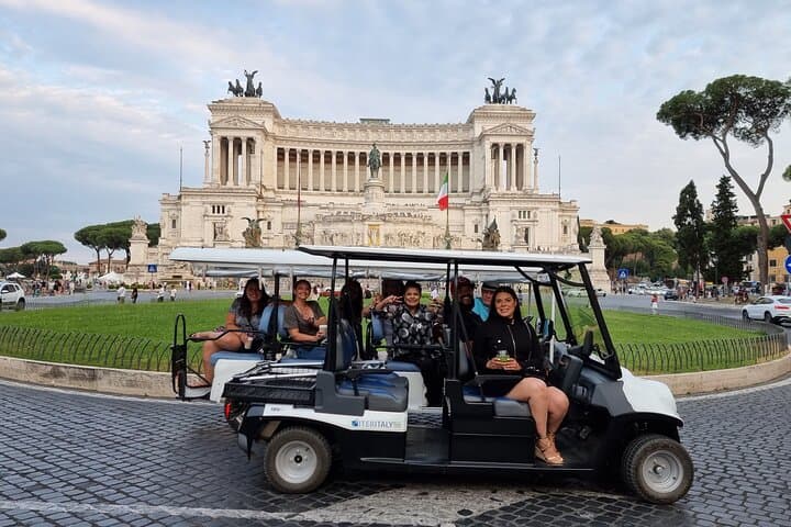 Rome Golf Cart Tour from Villa Borghese Gardens