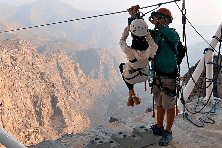 Jebel Jais Sky Tour - Verdens længste Zipline-tur fra Dubai