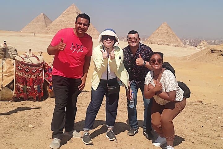 Full Day Tour Giza Pyramids, Sphinx, Saqqara &Dahshur Pyramids