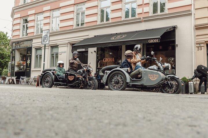 Visite des points forts d'Oslo en side-car de moto rétro de 2 heures