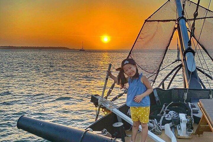 Luxury Cartagena Sunset Pirate ship Adventure, Cannon Show&Drinks