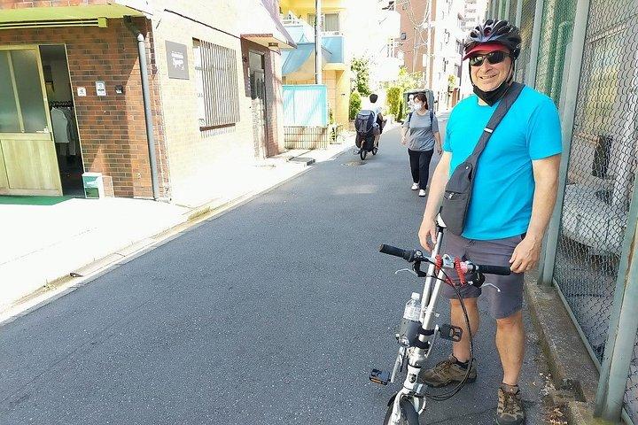 東京中心部の 2.5 時間のガイド付きサイクリング ツアー