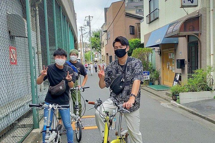 東京中心部の 2.5 時間のガイド付きサイクリング ツアー