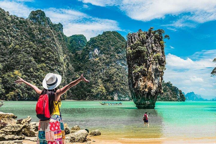 パンガー湾とジェームズボンド島、ビッグボートでのカヌー