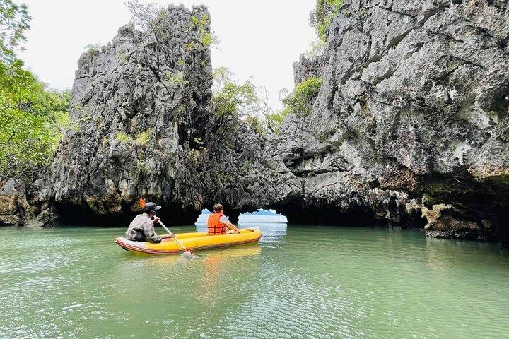 パンガー湾とジェームズボンド島、ビッグボートでのカヌー