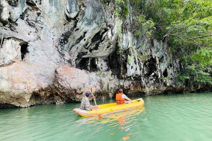 パンガー湾とジェームズボンド島、ビッグボートでのカヌー