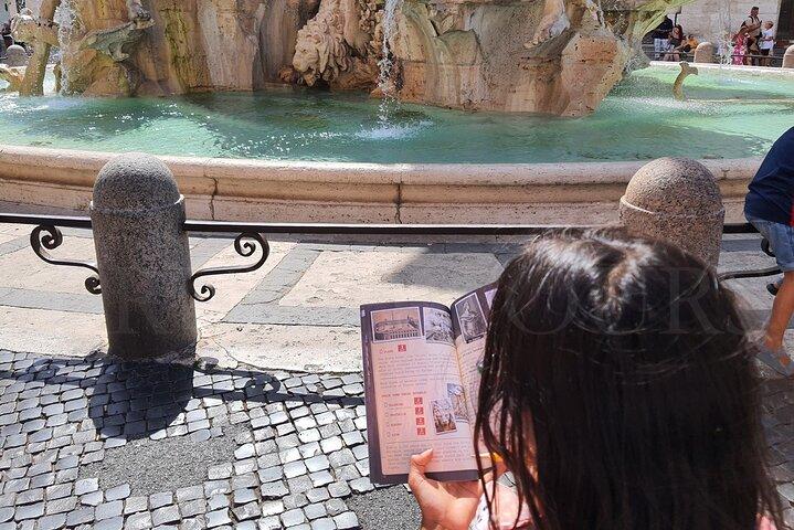 Búsqueda del tesoro del Panteón de Trevi y la Plaza de España para niños y familias en Roma