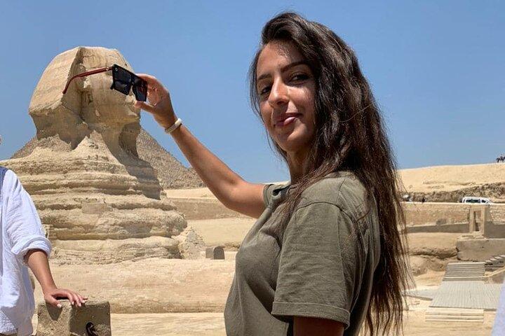 Pyramides de Gizeh de 8 heures, sphinx, pyramides de Sakkara, vieille ville de Memphis