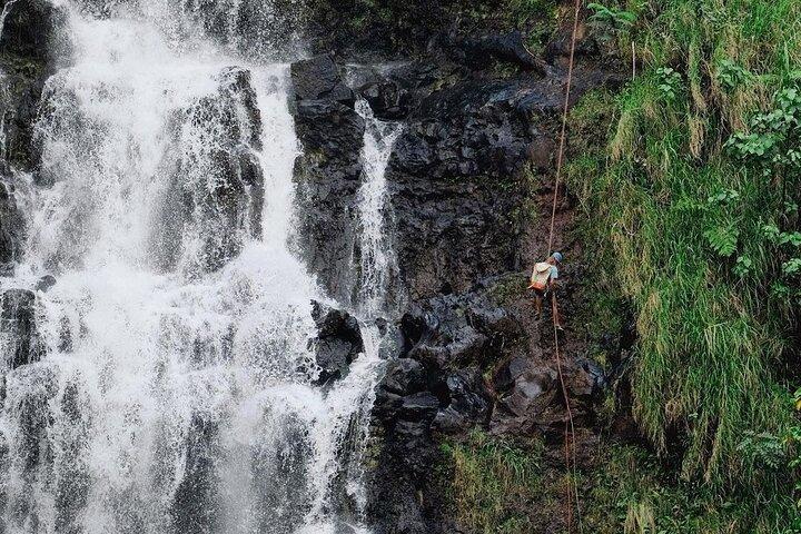 Discesa in corda doppia alle cascate di Kulaniapia: 120 piedi di caduta, a 15 minuti da Hilo