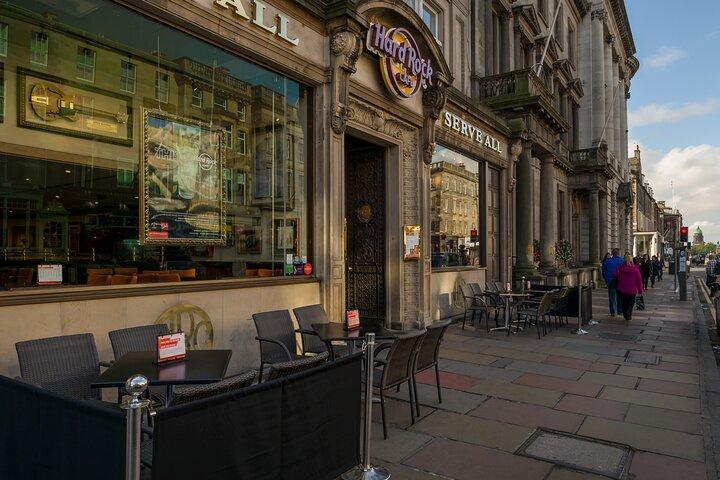 Hard Rock Cafe Edinburgh com menu para almoço ou jantar
