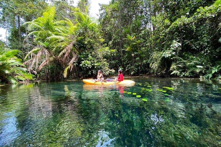 隠れた淡水ラグーンでの ATV & カヤック、目に見えないクラビの半日旅行