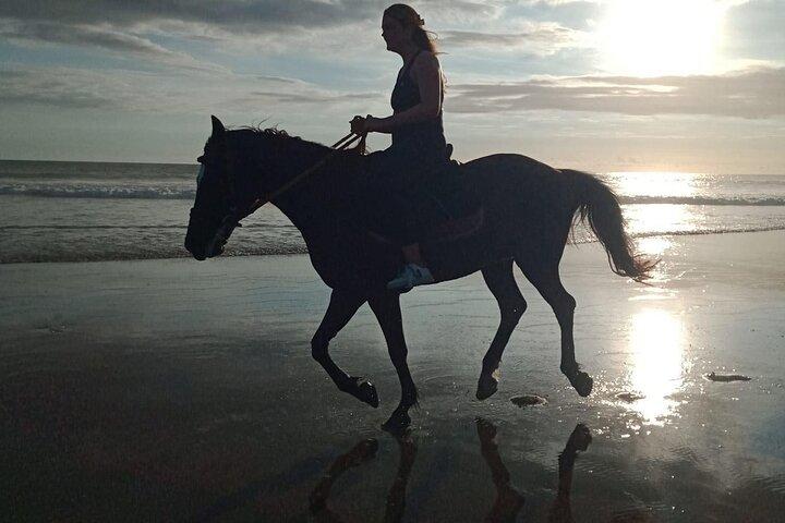 バリ島セミニャックビーチでの乗馬体験