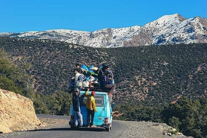 Marrakech Tre dalar Atlasbergen och Vattenfall Tour