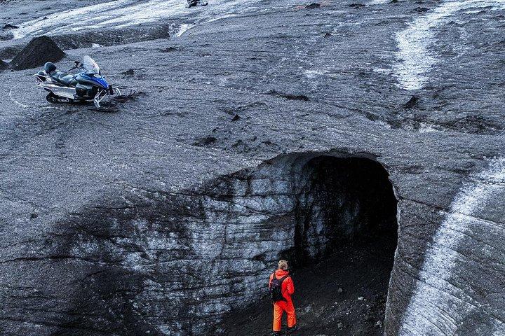 Gullfoss: Langjokull Glacier Ice Cave and Snowmobile Guided Tour