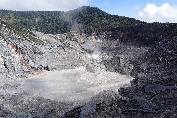 Volcan actif, rizière, source chaude, marché aux fruits, plantation de thé avec déjeuner