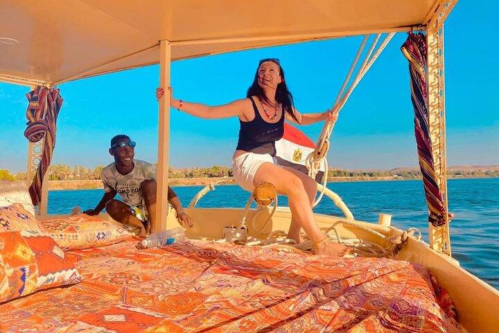Assuan Nilo Felucca barca a vela da Assuan a Komombo