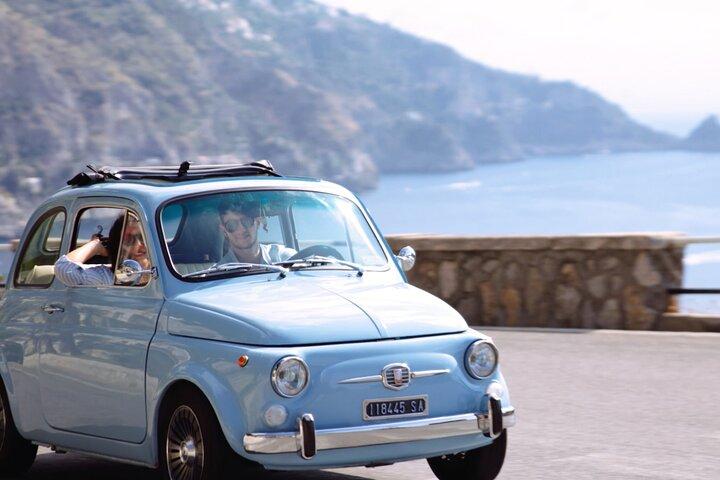 Privat tur i Vintage Fiat 500 fra Salerno til Amalfi