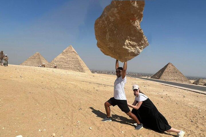 Giza pyramids ,Sphinx, Camel, Lunch & grand museum (GEM)