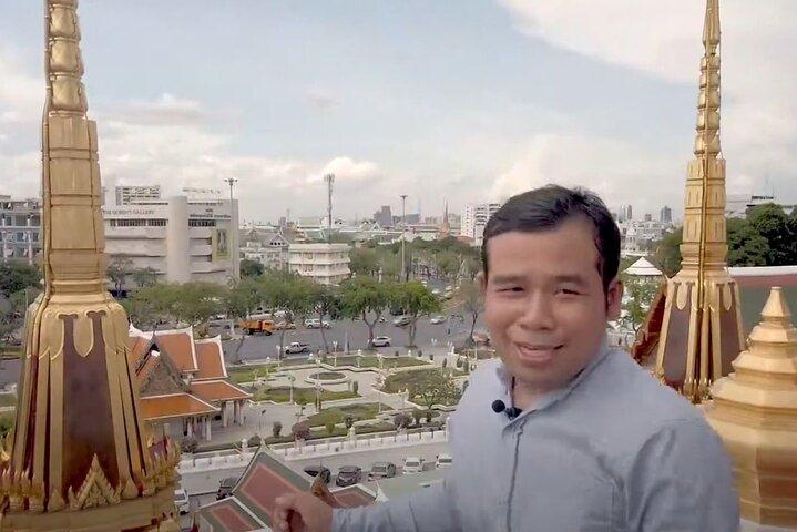Visite templos e em torno de Bangkok com um ex-monge de 10 anos