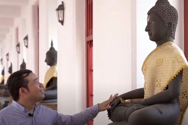 Visite templos e em torno de Bangkok com um ex-monge de 10 anos