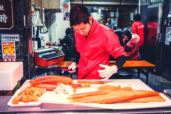 Kuromon Market Tour: all-inclusive 6~8 gerechten & 3~4 proeverijen