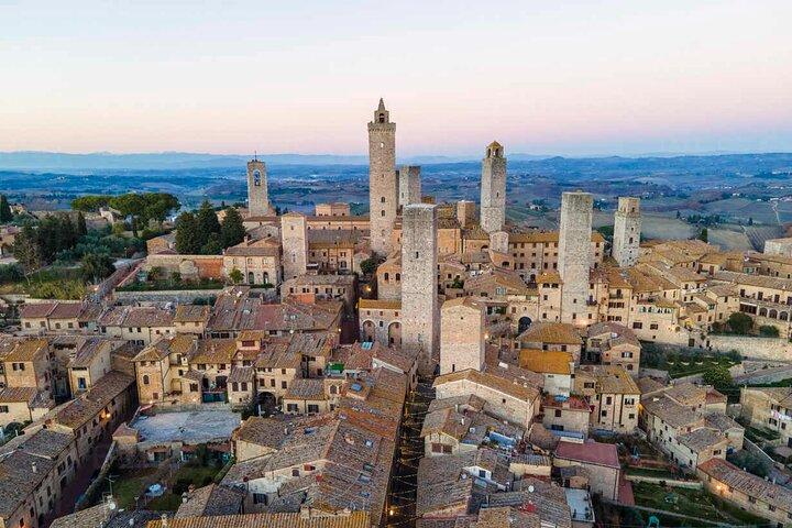 Excursão privada a Siena e San Gimignano do porto de cruzeiros de Livorno