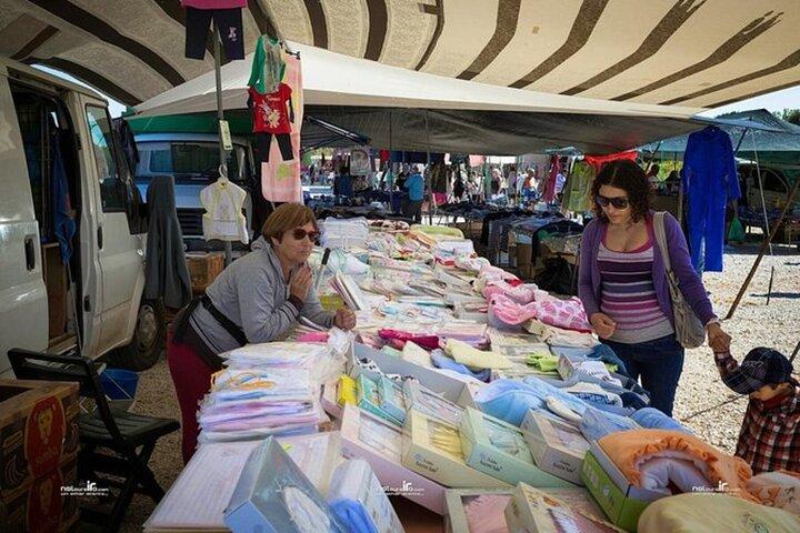 Loulé-marknaden och stadens halvdagsbuss tur och retur från Albufeira
