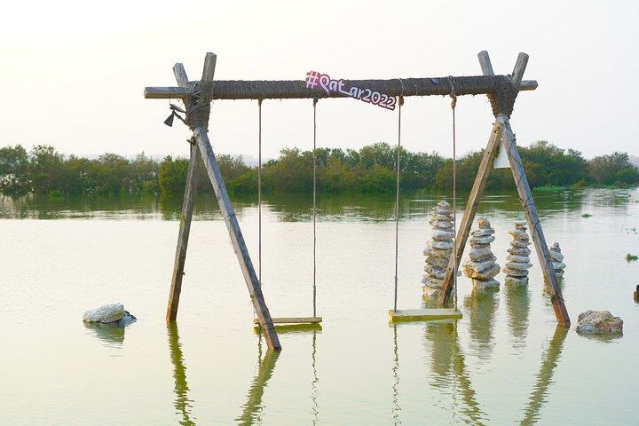 Kajak door de mangroven naar het Paarse Eiland