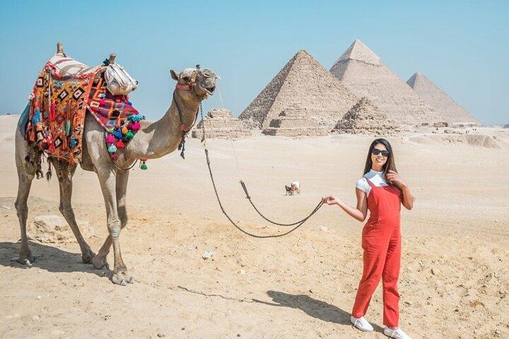 Escale au Caire - Pyramides de Gizeh, Sphinx, Grand Musée avec déjeuner
