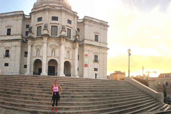 Private Lauftour über den Burgberg in Lissabon