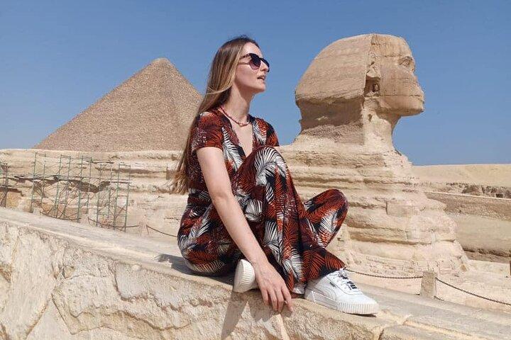 Pyramides de Gizeh de 8 heures, sphinx, pyramides de Sakkara, vieille ville de Memphis