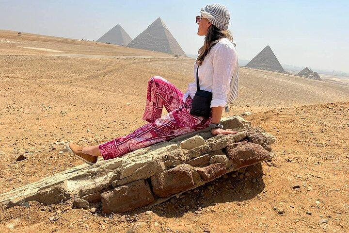 Giza pyramids ,Sphinx , camel ride, quad bike , Local bazaars and felucca ride