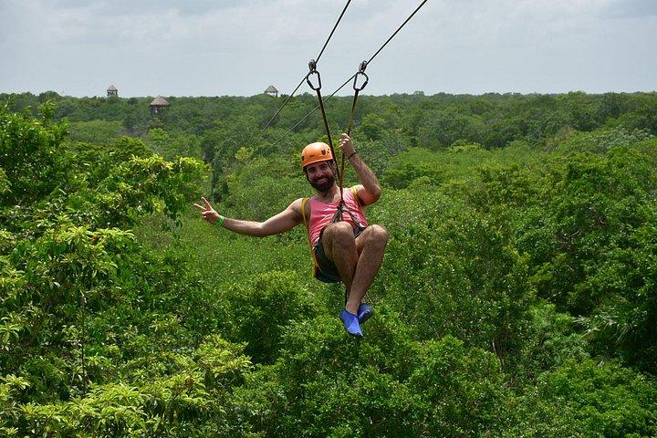 Snorkel & ATV Extreme & Zip Line(shared) Ride from Riviera Maya