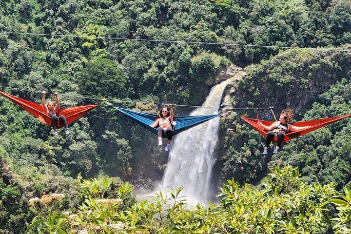 Medellin's Most Powerful Waterfall | Sky Hammocks, Zipline & More