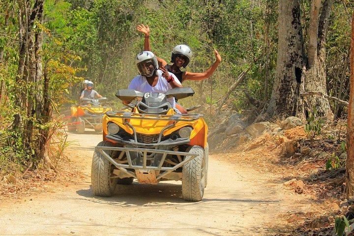 ATV Shared & Ziplines Adventure in Tulum Jungle from Riviera Maya