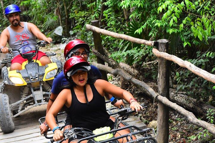 ATV delte Cenote & Ziplines - Extreme Experience fra Playa del Carmen