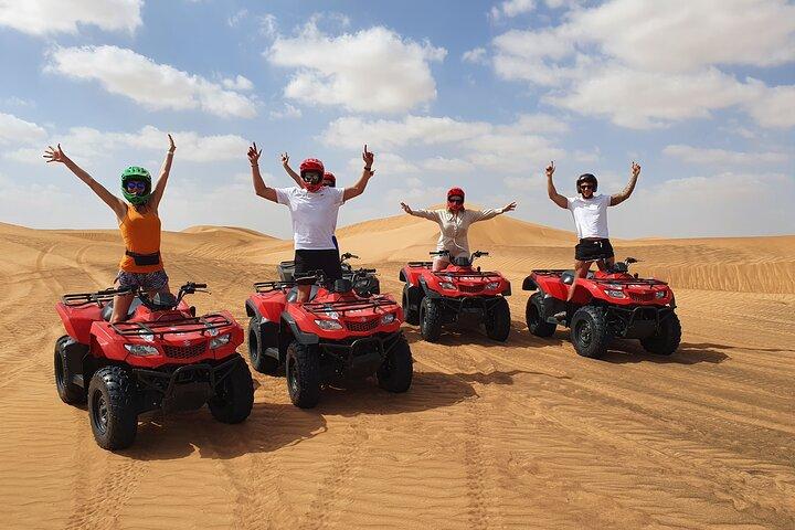 Dubai: Quad Bike, Dune Buggy, and Sandboarding Experience