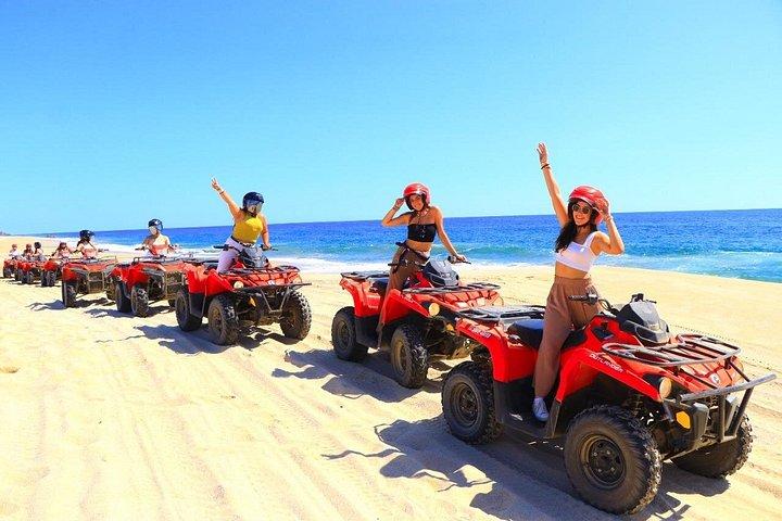 Excursion en VTT à Cabo : Dégustation de désert, plage et tequila