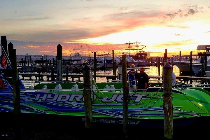 Dolphin & Sunset Cruises in Destin FL aboard the Hydrojet