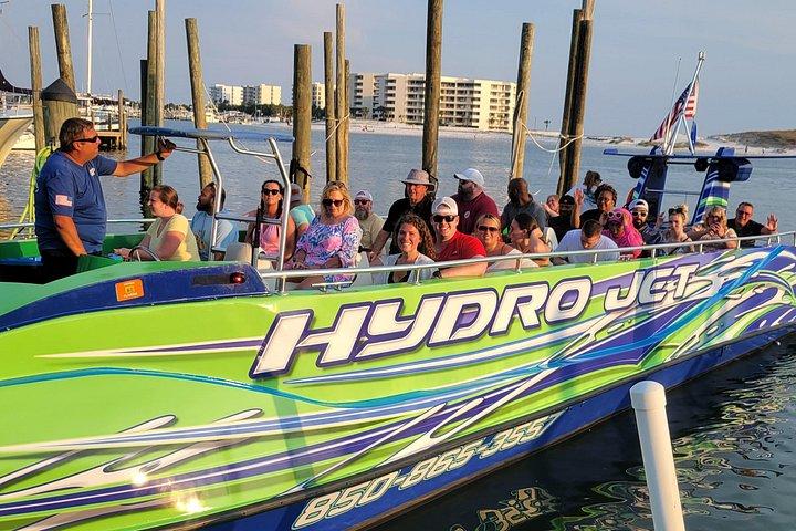 Dolphin & Sunset Cruises in Destin FL aboard the Hydrojet
