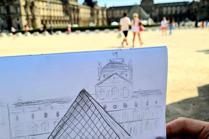 Drawing workshop/creative notebook & cultural walk in the Tuileries