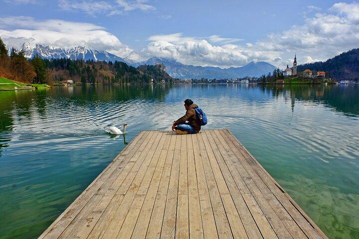 Visite guidée privée d'une journée de Venise au lac alpin de Bled