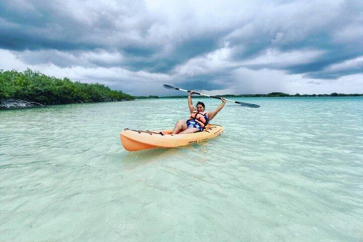 Lagon de Bacalar et balade en kayak ! Transport aller-retour depuis la ville de Tulum